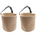 Hanging Storage Basket - Rope Woven Storage Basket Hanging Wall Basket With Handle Decorative Basket