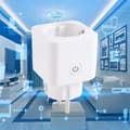 EU-kontakt 16A med Graffiti Wifi Smart Socket U-kontakt Fjärrkontroll Timer På/Av-brytare