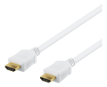 Höghastighets HDMI-kabel, 15m, Ethernet, 4K UHD, vit Vit
