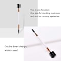 Miniatyrbillede 4 af 5: 3 stk. to-i-en børster Mascara børster Makeup Øjenbrynsbørste Øjenvippekam Øjenbryn Øjenvippe Dual-c sort