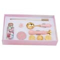 Miniatyrbillede 4 af 7: Seglkit udskiftelige stempeldesign voksseglkit med træstempelhåndtag Sakura broche til kuvertinvitationer pink