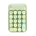 Miniatyrbild 2 av 5: Wireless Numeric Keypad 2.4G 18 Keys Low Noise Retro Colorful Round Keycaps Number Pad for Computer Laptop