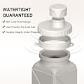 Miniatyrbild 4 av 5: Foldable Drinking Water Bottle 610ml, Portable Silicone Water Bottle, Collapsible Drinking Water Container, Lightweight, Reusable White