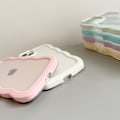 Miniatyrbild 4 av 5: Compatible with iPhone 13 Case, Cute Wavy Pattern Clear Case, Transparent Soft Silicone TPU Bumper Protective Phone Cover