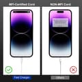 Pikkukuva 3 / 5: USB C–Lightning-kaapeli iPhonelle, 2 kpl 2M Applen pikalatauskaapeli, Type C–Lightning 2M -kaapeli Apple iPhone Pro/Pro Maxille