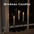 Miniatyrbild 4 av 6: 6-pack LED Taper Candles with Remote Control and Timer, Realistic Flickering Warm White Light for Weddings, Home Decor, and Parties