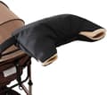 Universal Stroller Mittens, Waterproof Stroller Hand Muff, Warm Fleece Lined Winter Gloves for Stroller Handlebar, Black