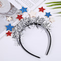Miniatyrbillede 4 af 4: Nytårshovedbånd tiara hovedbånd, hårbøjle hovedbånd, festival hovedbånd, hårbånd, hårbånd, vært, nytår, latte art