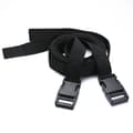 59 inch Black 2 Pcs Strap 25mm Nylon Heavy Duty Straps Webbing Straps with Buckles Luggage Straps Tool Strap