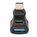 Miniatyrbilde 4 av 5: Type-C-adapter én til to multifunksjonell Type-C hann til USB hunn + Type-C hunn støtter samtidig bruk