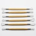 Miniatyrbild 1 av 5: Professional Clay Sculpture Tools Ceramic Sculpture Tools Clay Sculpture Tools for Pottery, Ceramic Sculpture (1 set, Wood Color)
