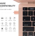 Miniatyrbild 5 av 5: 10 Gbps USB C till USB 3.0 OTG-uppgraderingsadapter (4-pack), USB Type C