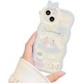 Transparent telefonfodral för iPhone 11 Sött skyddsfodral i silikon för kvinnor och flickor