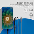 Miniatyrbild 5 av 5: Endoskop för iPhone, inspektionskamera med 7,9 mm objektiv för iPhone och iPad, 5 m halvstyv kabelboroskop IP68 vattentät