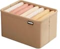 Miniatyrbild 1 av 7: Wardrobe Storage, 35x25x22cm Desktop Storage Basket, Foldable Storage Box for Clothes, Drawer Organizer, Storage Box