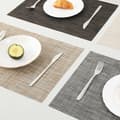 Set med 4 bordsunderlägg (30x45cm), vävda tvättbara bordsunderlägg för kök E E