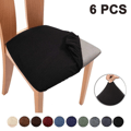 Miniatyrbilde 1 av 5: 6 stk Stretch Jacquard stoltrekk, avtagbare stoltrekk C C