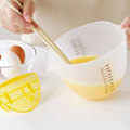 Miniatyrbild 4 av 8: Filter Measuring Cup with Scale Household Egg Mixing Filter Large Capacity Multi-function Cup Egg Mixing Bowl Baking Filter Measuring Cup