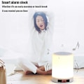 Miniatyrbillede 5 af 5: Bluetooth Højttaler LED Lampe, 3 Touch Dæmpbare Tilstande Og 7 Farver Vækkeur