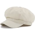 Linne Newsboy Keps Dam Cabbie Hatt 8 Paneler - 6 7/8 Fitted