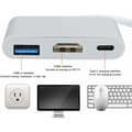 Pikkukuva 2 / 5: USB C HDMI-sovitin, 3-in-1 Type C USB 3.1 - USB-C-sovitin 4K USB 3.0 HDMI-kaapeli hiirelle, näppäimistölle, televisiolle, U-levylle, tietokoneelle, tabletille jne.