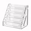 5-Layer CD Rack, Album Display Stand, Transparent Cassette Storage Rack (FMY) Transparent Transparent