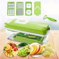 Kitchen and Cooking Accessories, Genius Nicer Dicer Smart (12 pieces) in green - vegetable cutter for cubes, sticks, slices, strips a[DB]