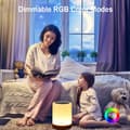 Miniatyrbild 5 av 5: LED Night Light with Touch Control USB Charging with RGB Color Mode Dimmer, Customized for Baby Cradle Camping