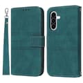 Wallet Case for Samsung Galaxy A17 5G A26 5G - Embossed Leather Case with Skin-Feel and Wrist Strap