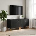 Maison Exclusive - TV Møbel Sort Ingeniørtræ Svart