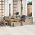 Maison Exclusive - 12 osan puutarhakalustesarja 11 paikkaa Beige Polyrottinki