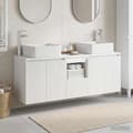 Maison Exclusive - Badrumsskåpset 3 delar Vit 135 x 35 x 80 cm Vit