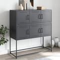 Maison Exclusive - Buffet antracit 100,5x39x107 cm stål antracit