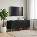 Maison Exclusive - TV Møbel Sort Ingeniørtræ Svart