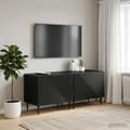 Maison Exclusive - TV Møbel Sort Ingeniørtræ Svart