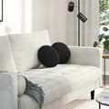Maison Exclusive - Sittkuddar 2 st Sammet Svart Ø30 x 13 cm Svart
