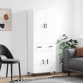 Maison Exclusive - Buffé hög Vit 69,5x34x180 cm Ingenjörsträ Vit
