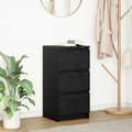 Maison Exclusive - Buffet i sort egetræ 37,5x35x76 cm i ingeniørtræ svart ek