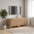 Maison Exclusive - TV-møbel i håndlavet egetræ, ingeniørtræ