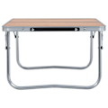 Miniatyrbillede 3 af 6: Sammenklappeligt campingbord - Brun - Aluminium - 60x40 cm - Multisport - Blandet Brun