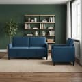 Maison Exclusive - Soffa med förvaring 2 st Blå Polyester Blå