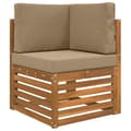 Miniatyrbild 3 av 6: Utomhuskudde - EXKLUSIV HEM - 60 x 60 cm - Polyester - Taupe - Avtagbart blixtlåsfodral Mol