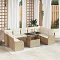 Maison Exclusive - 10 osan puutarhakalustesarja 9 paikkaa Beige beige