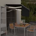 Maison Exclusive - Automatisk markis med vindsensor och LED 3x2,5 m Antracit antracit