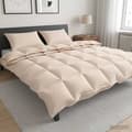 Maison Exclusive - Duvetset 2 pc 200 x 200 cm Kapok och Polyester Beige beige
