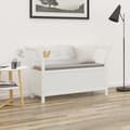Maison Exclusive - Bänk Vit 107x45x75,5 cm Solid granträ Vit