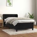 Maison Exclusive - Lakanat ja patja Musta 80x200 cm Sametti