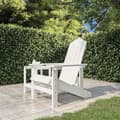 Maison Exclusive - PEHD-valkoinen Adirondack-puutarhatuoli Vit