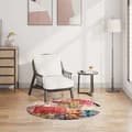 Maison Exclusive - Vaskbar Patchwork tæppe φ120 cm multicolor Flerfärgad