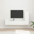 Maison Exclusive - TV-møbel sæt 4 dele 30 x 31 x 100 cm Hvid Vit